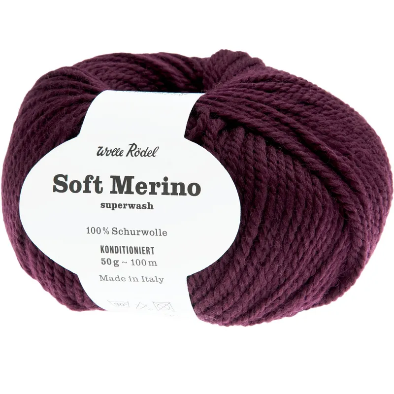 Wolle Rödel Wolle Rödel Soft Merino Pflaume, Pflaume, – Produktbild 1 von 1