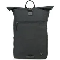 FUCHS & REBELL FUCHS & REBELL PIET Rolltop Rucksack – Stylisch & praktisch mit Rücken-Zipper, Schwarz, – Produktbild 1 von 1