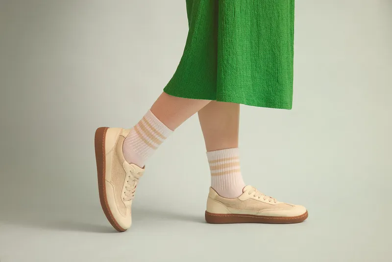 AGAZI AGAZI Damen vegan Sneaker Nomad Sun, Beige, – Produktbild 1 von 2