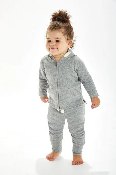 Babybugz Babybugz Baby Sweathose Jogginghose 6 - 36 Monate 250 g/m² Bio Baumwolle Mischgewebe Vegan, Heather grey melange, – Produktbild 2 von 2