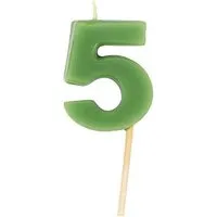 El Puente El Puente Zahlenkerze "5" | Fair Trade & Handmade aus Indien – Produktbild 1 von 1