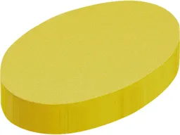 250 Blatt Moderationspapier Ovale 11x19cm gelb – Produktbild 1 von 1