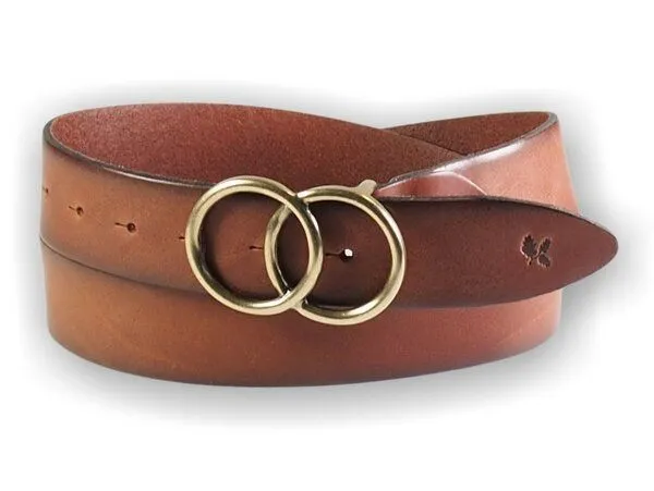 Greenbelts Greenbelts Damen Ledergürtel OLIMPIA, Cognac, – Produktbild 1 von 2