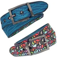 Seegarn Seegarn - Gürtel / Wendegürtel SeeWelle 4cm, Glanz schwarz, – Produktbild 2 von 5