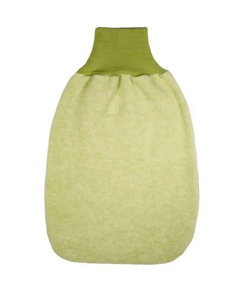 Cosilana Cosilana Baby Pucksack Strampelsack kbT Wolle Bio Baumwolle, Lindgrün-melange, – Produktbild 1 von 1
