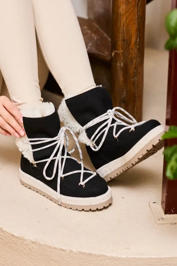 Minuit Sur Terre Minuit Sur Terre Damen vegan Stiefel Joy Schwarz, Schwarz, – Produktbild 2 von 2