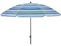 Doppler doppler Gartenschirm "COMO" Ø 160 cm, blaue Streifen – Produktbild 1 von 1