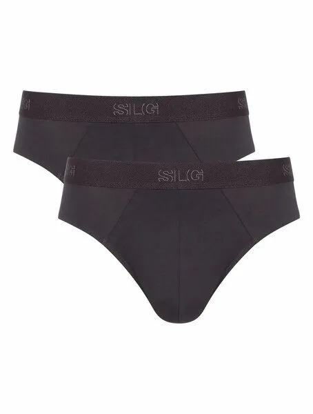 Sloggi Sloggi 2x Herren Midi Slip SLG BASE, Charcoal, – Produktbild 2 von 4