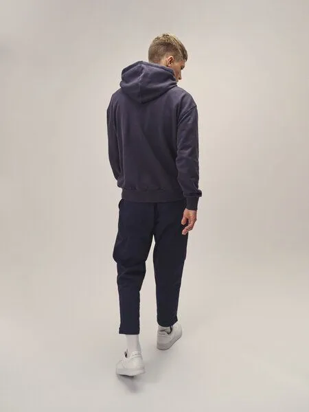 WOTE WOTE Oversized Hoodie Sweatshirt aus Bio-Baumwolle, Dunkelblau, – Produktbild 2 von 2