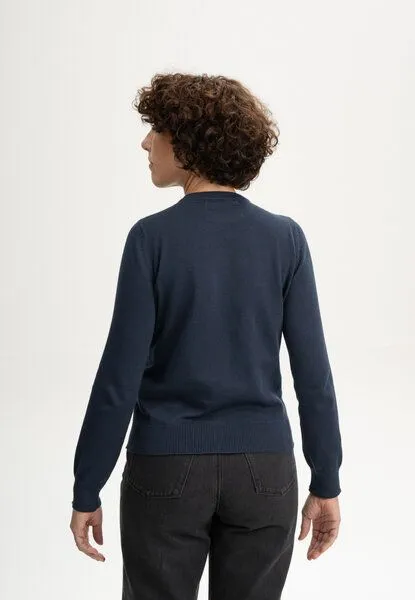 MELA MELA Feinstrick Pullover Dhana, Navy, – Produktbild 3 von 5