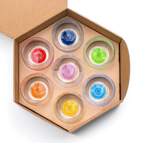 Happy Soul Happy Soul Chakra Trinkgläser 7er Set – Produktbild 2 von 4