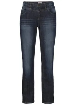 sheego Gerade Jeans dark blue denim – Produktbild 1 von 1