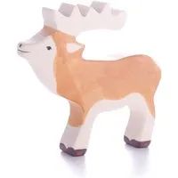 Holztiger Holztiger Holzfigur "Hirsch" Wald und Wiese Maße 15 x 2,8 x 15 cm, Natur, braun, mehrfarbig, – Produktbild 1 von 1