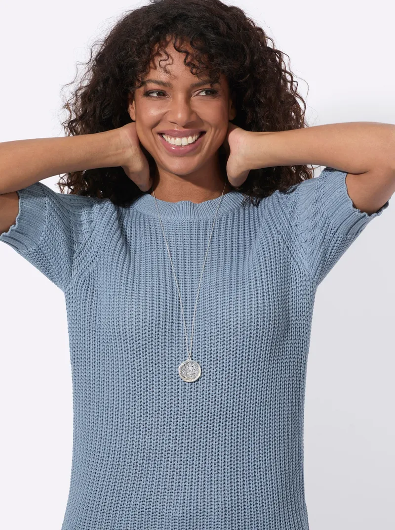 Witt Kurzarmpullover, Bleu, – Produktbild 2 von 2