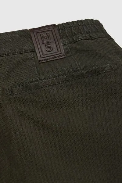 M 5 BY MEYER M 5 BY MEYER Sportliche Chino in Micro Struktur, Grün (dark green), – Produktbild 3 von 8