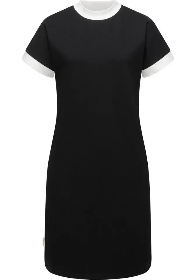 ragwear ragwear Shirtkleid Katchi Solid stylisches Sommerkleid in Shirt-Optik, Schwarz, – Produktbild 1 von 2