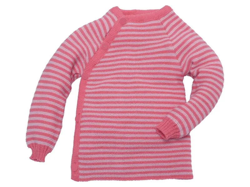 Reiff Strickwaren Reiff Strickwaren Baby Jacke Schlüttli Bio-Merinowolle, Rot, – Produktbild 1 von 2