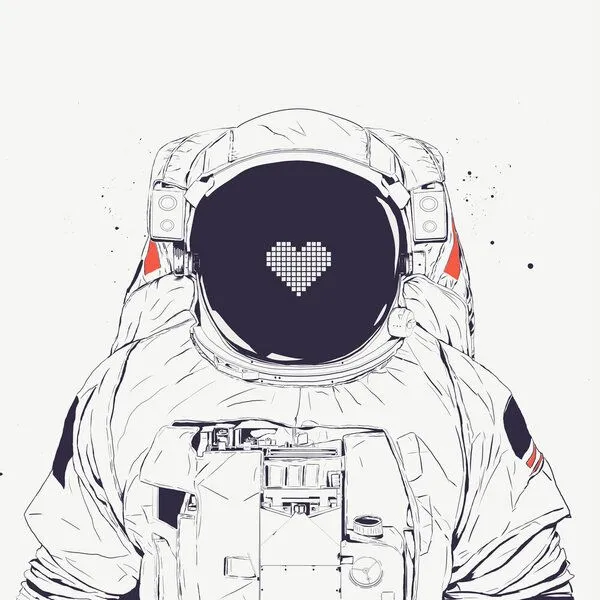 Photocircle Photocircle Poster / Leinwandbild - Astronaut love – Produktbild 1 von 1