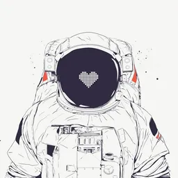 Photocircle Photocircle Poster / Leinwandbild - Astronaut love – Produktbild 1 von 1