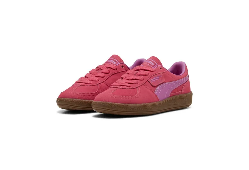 Puma Puma PALERMO JR Sneaker (für Jugendliche) niedrige Schuhhöhe, mit Schnürung, nicht herausnehmbare Innensohle, Rosa, – Produktbild 1 von 5