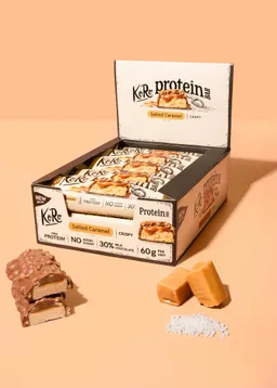 KoRo Crispy Protein Bar Salted Caramel Style | 12 x 60 g – Produktbild 1 von 1
