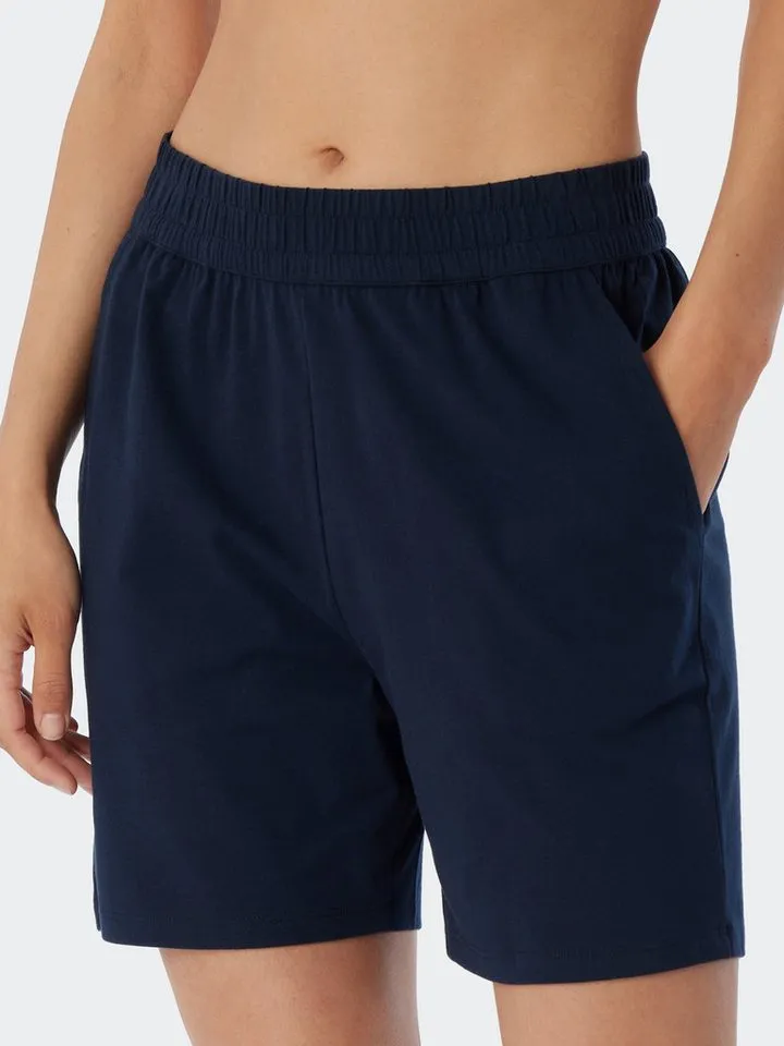 Schiesser Schiesser Pyjamahose Mix & Relax kurz, Blau, – Produktbild 4 von 4
