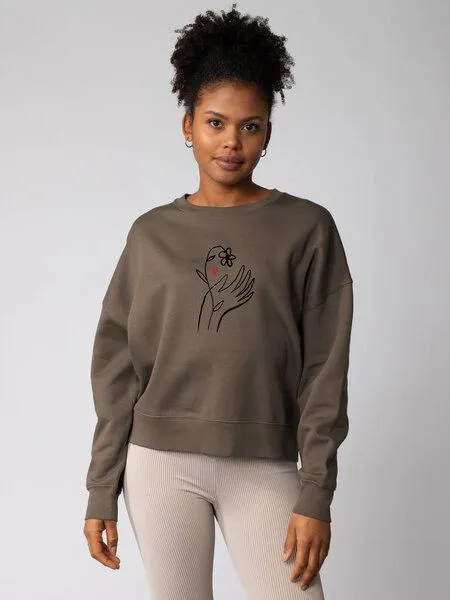 watapparel watapparel Sweatshirt Frauen Self Love, Mocha, – Produktbild 2 von 2
