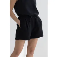 TWOTHIRDS TWOTHIRDS Damen vegan Shorts Harakka Schwarz – Produktbild 1 von 1