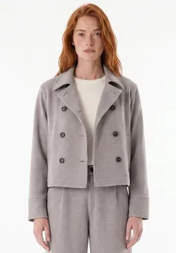 ORGANICATION ORGANICATION Kurze Jacke aus recyceltem Polyester und Bio-Baumwolle – Produktbild 1 von 1