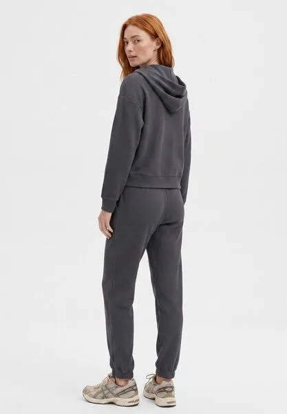 ORGANICATION ORGANICATION JENNIFER | Waffel-Hoodiejacke aus Bio-Baumwolle & recyceltem Polyester, Grey, – Produktbild 3 von 5