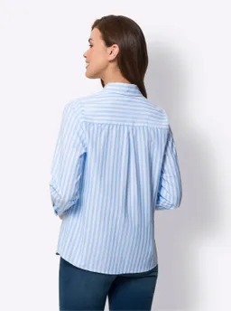 heine Klassische Bluse eisblau-weiß-gestreift – Produktbild 1 von 1