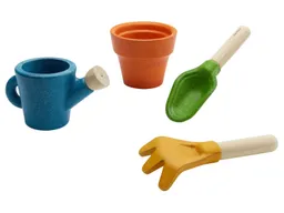 PlanToys PlanToys Kinder Gärtner Set aus recyceltem Kautschukholz Maße 9,8 x 9,8 x 7,8 cm – Produktbild 1 von 1