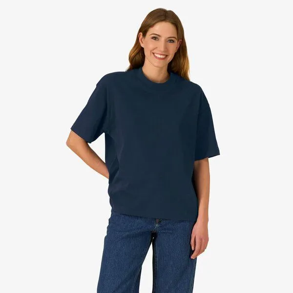 YTWOO YTWOO Heavy Weight Boxy T-Shirt, Navy, – Produktbild 1 von 4