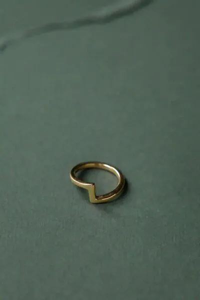 Jyoti - Fair Works Jyoti - Fair Works Ring Loni Messing/ Silber, Messing, – Produktbild 2 von 2