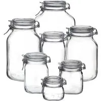 Bormioli Bormioli Fido Einmachglas mit Bügelverschluss 500-5000 ml mit Beschriftungsetikett – Produktbild 1 von 1