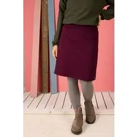 La Gitana La Gitana Damen Rock Sweatstoff A-Linie „Aurian“ nachhaltig & fair, Bordeaux (rot), – Produktbild 1 von 1