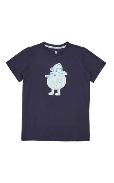 VIVA CON AGUA VIVA CON AGUA Kids T-Shirt ZITRONE, Dunkelblau, – Produktbild 1 von 2