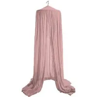 HANS NATUR Betthimmel Baldachin Bio-Baumwolle dusty rose Länge 225 cm, Durchmesser 50 cm – Produktbild 1 von 1