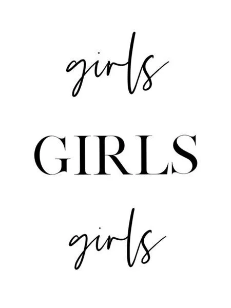 Photocircle Photocircle Poster / Leinwandbild - Girls Girls Girls – Produktbild 1 von 4