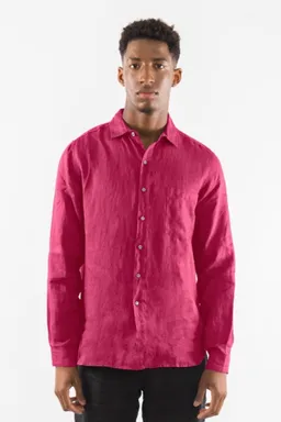 RAVENS VIEW IBIZA RAVENS VIEW IBIZA Herren vegan Hemd James Granat Rosa – Produktbild 1 von 1