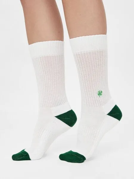 Natural Vibes Natural Vibes Crew Socken Bio GOTS | Tennissocken | Lucky Socken | Smiley Socken | Herren Damen Socken, Grun, – Produktbild 1 von 3