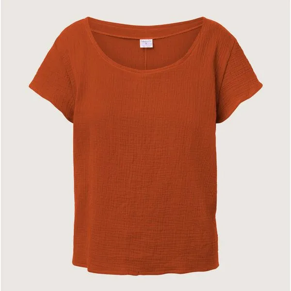 Frija Omina Frija Omina Musselin-Shirt Coube, Rost (orange), – Produktbild 1 von 3