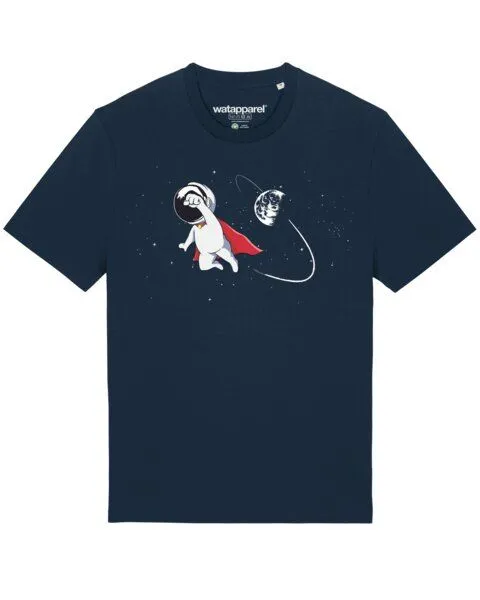 watapparel watapparel T-Shirt Unisex Superastronaut, French navy, – Produktbild 1 von 3