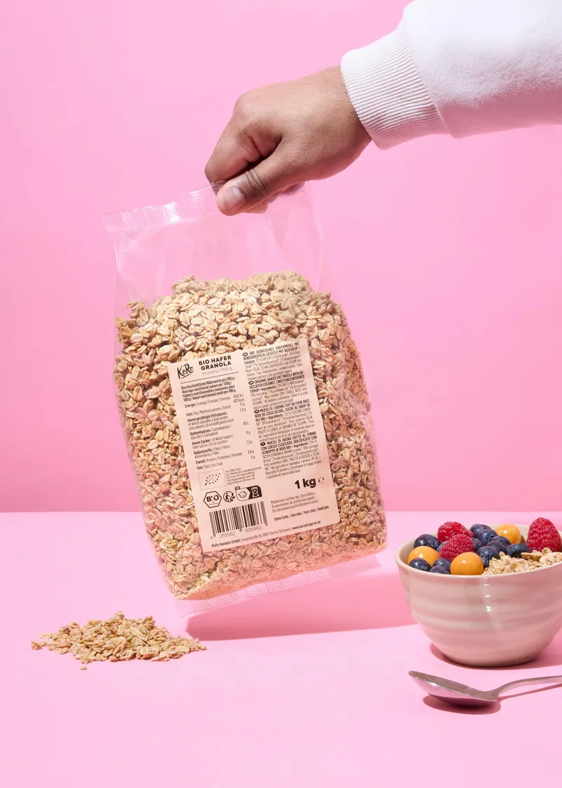 KoRo Crunchy Bio Hafer Granola 1 kg – Produktbild 3 von 5