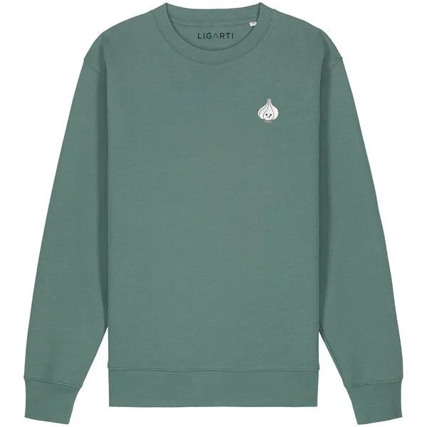 LIGARTI Bestickter Pullover – Knoblauch – LIGARTI Tiermanufaktur, Terracotta, – Produktbild 3 von 3