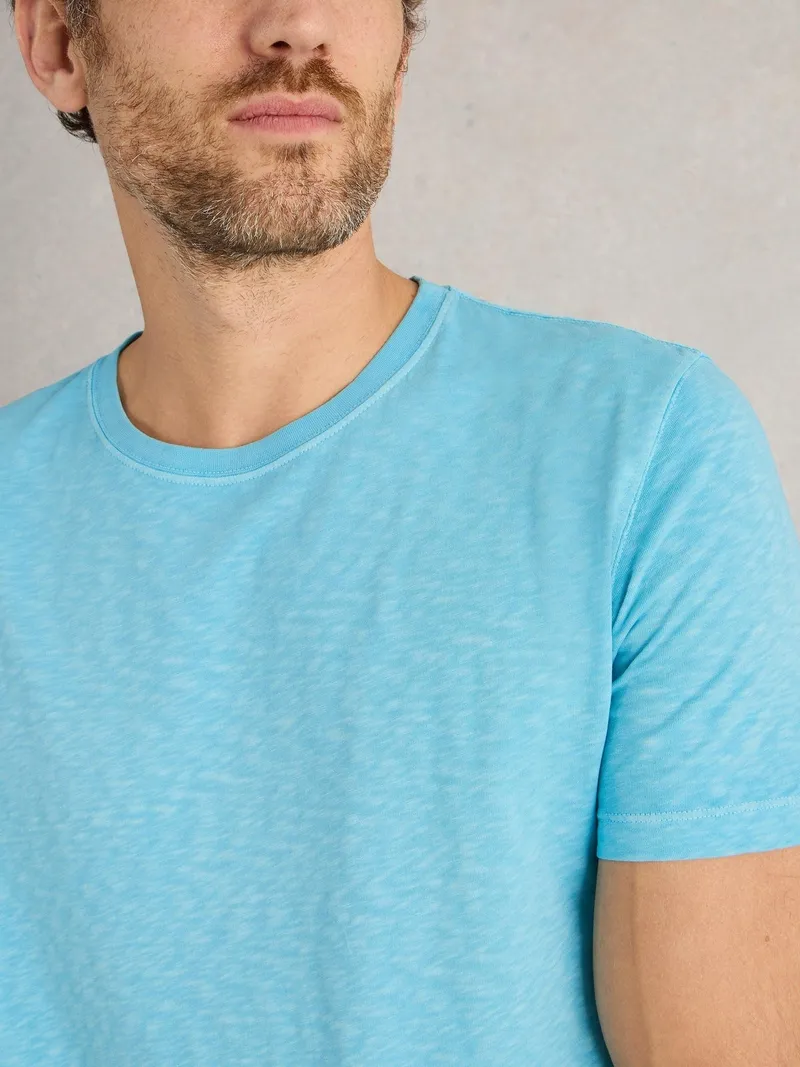 White Stuff T-Shirt Abersoch - S, Leuchtend blau, – Produktbild 3 von 4