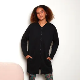 WiDDA Widda Damen vegan Sweatmantel Mono Schwarz – Produktbild 1 von 1