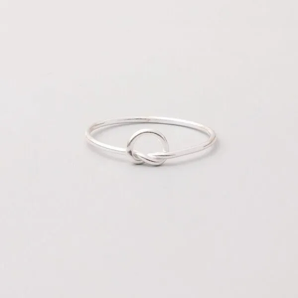 fejn jewelry fejn jewelry Ring 'knot ring', Silber, – Produktbild 1 von 2