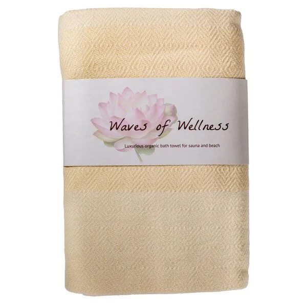 HängemattenGlück HängemattenGlück Hamamtuch/Strandtuch, handgewebt, Bio-Baumwolle, GOTS-zertifiziert, Weiß natura, – Produktbild 3 von 4