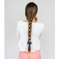 obumi obumi Haargummi - Scrunchie aus Leinen in vielen Farben, Ocean blue, – Produktbild 1 von 1
